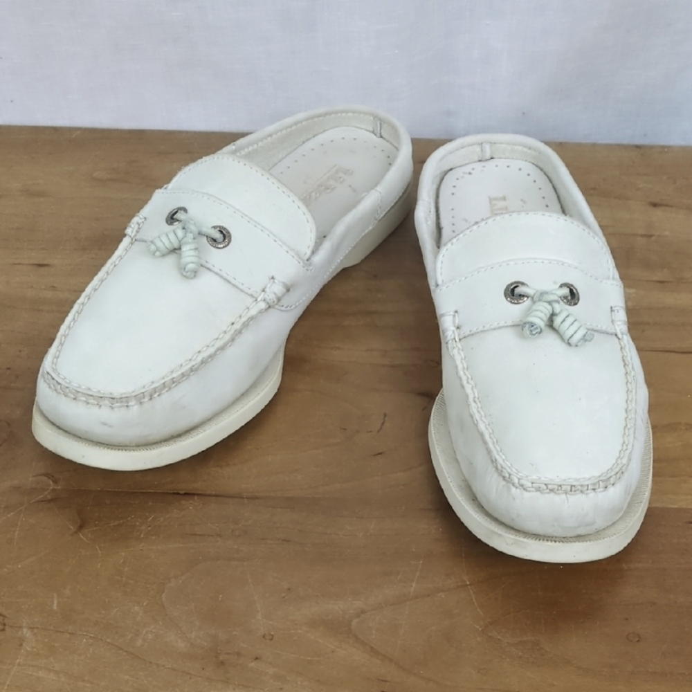Vintage LL Bean Nubuck Leather Camp Moc Mules 9.5M